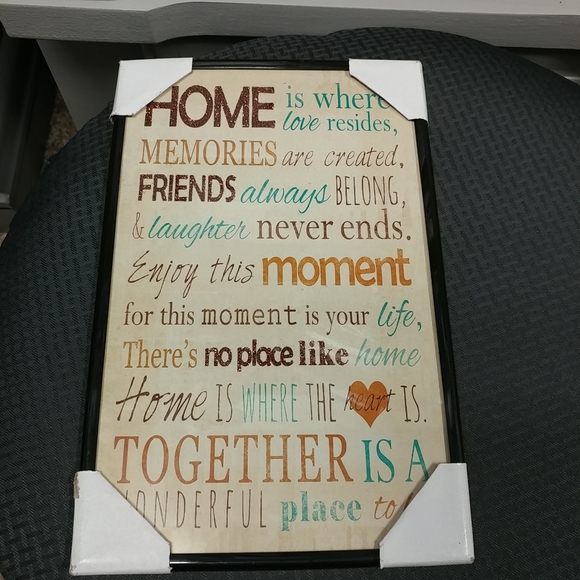 NEW Home Framed Wall Art Saying Decor Picture - Picture 4 of 11